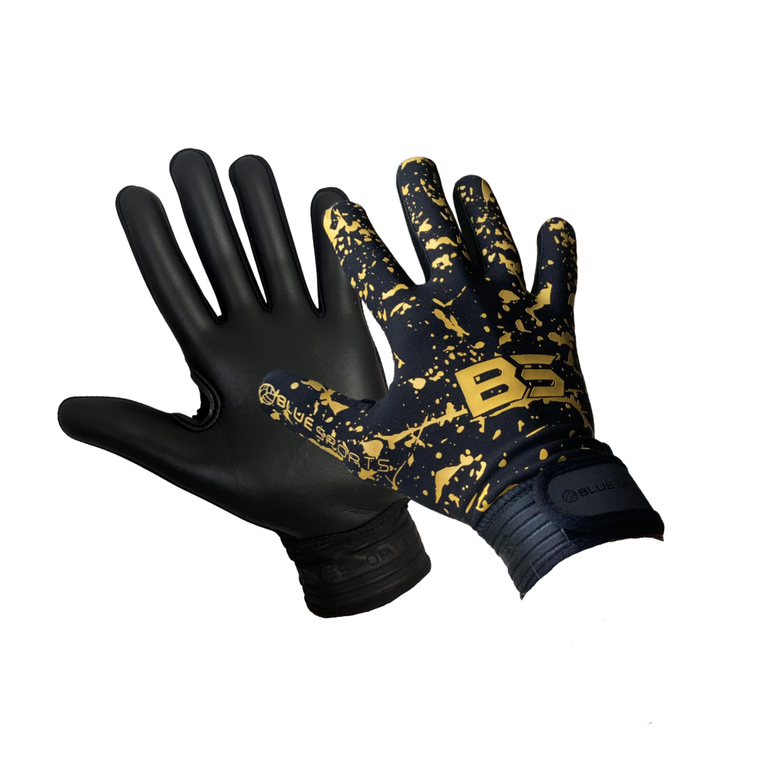 Black and Yellow GAA Gloves